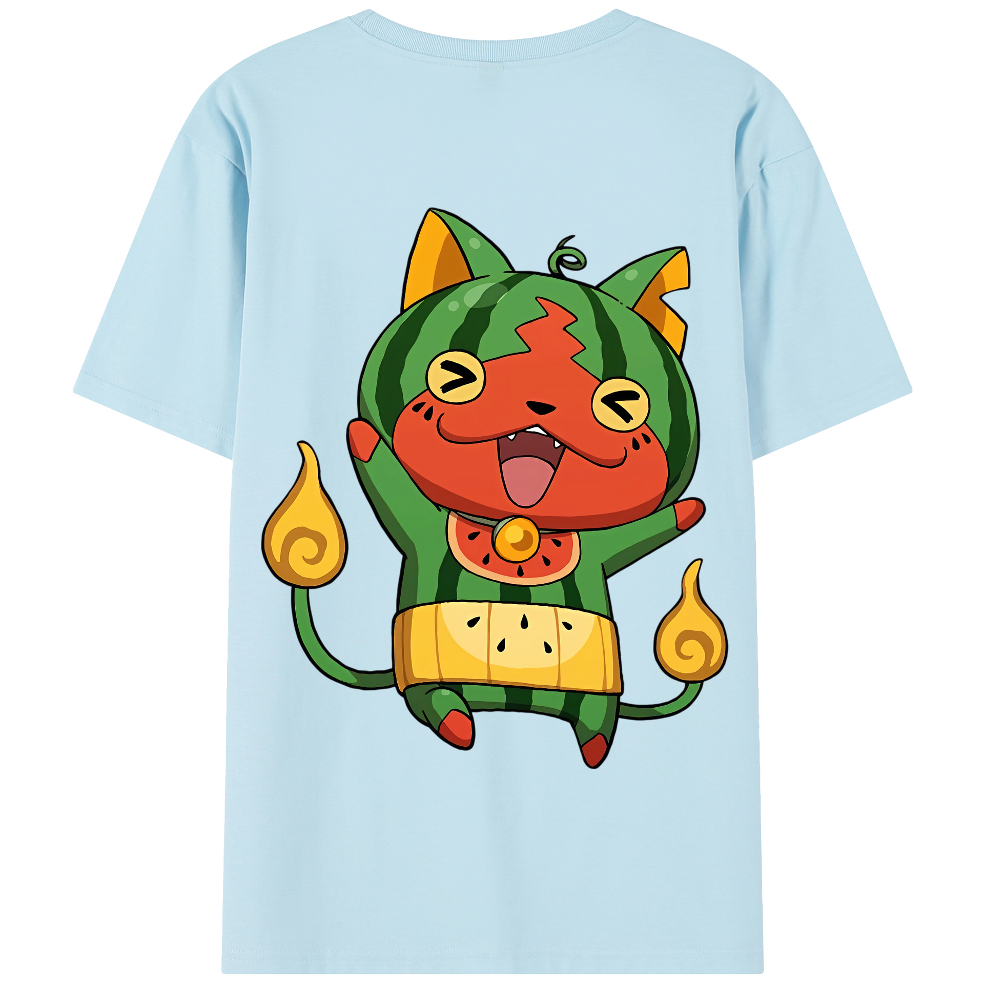 （画像用） 妖怪ウォッチ Yo-kai Watch 綿100％半袖Tシャツ（背面プリント）